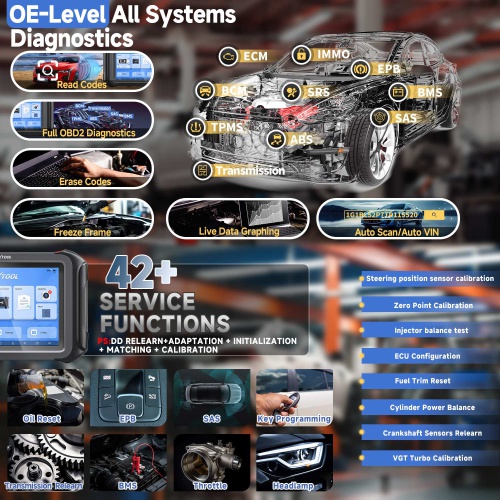 Wifi XTOOL D9S Pro ECU Coding & Programming Full System Diagnosis Bi-Directional Control/Key Programming, 42+ Resets CAN FD & DoIP, Topology Mapping